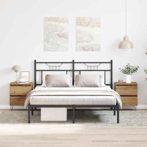 Нощен шкаф 2 pcs дъб артизан 40 x 35 x 50 см Инженерно дърво