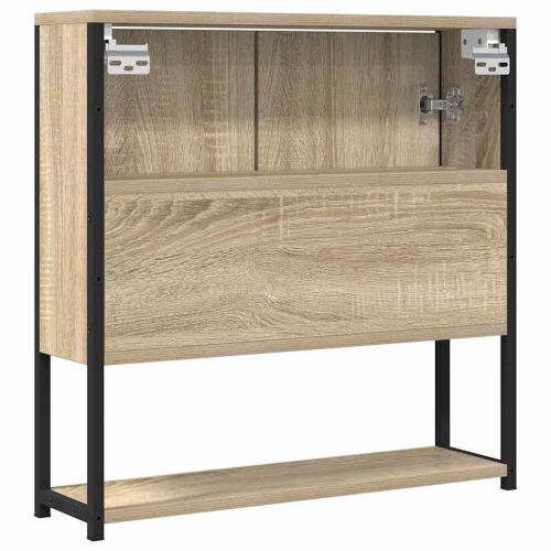 Огледало за баня с рафт със съхранение Бежово 60 x 16 x 60 см