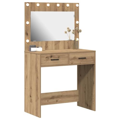 Тоалетка с чекмедже Дъб 78,5 x 41 x 135 см Инженерно дърво