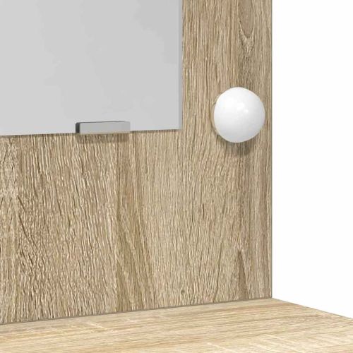 Тоалетка с чекмедже Сонома дъб 50 x 41 x 135 см Инженерно дърво