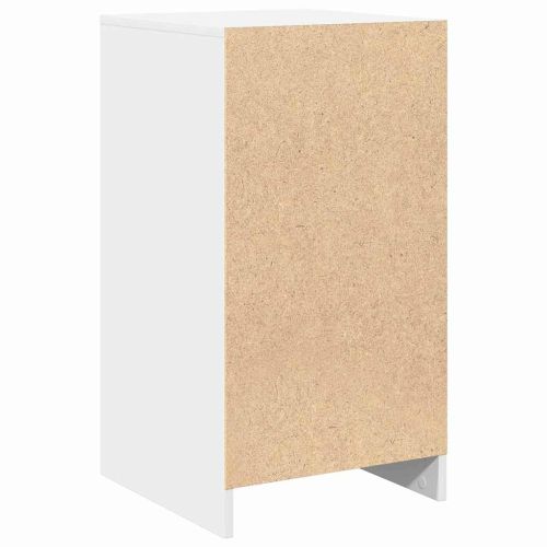 Служебен шкаф с чекмедже Бяло 40 x 40.5 x 75 см Инженерно дърво