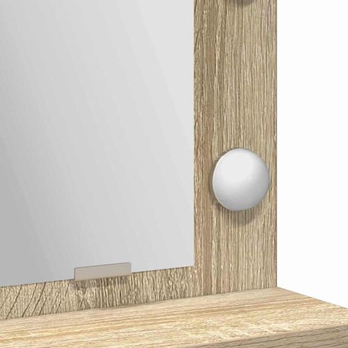 Тоалетка с чекмедже Сонома дъб 79 x 41 x 135 см Инженерно дърво