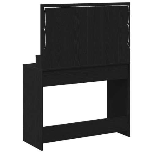 Тоалетка с рафт Черния дъб 100 x 41 x 135 см Инженерно дърво