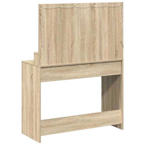 Тоалетка с рафт Сонома дъб 100 x 41 x 135 см Инженерно дърво