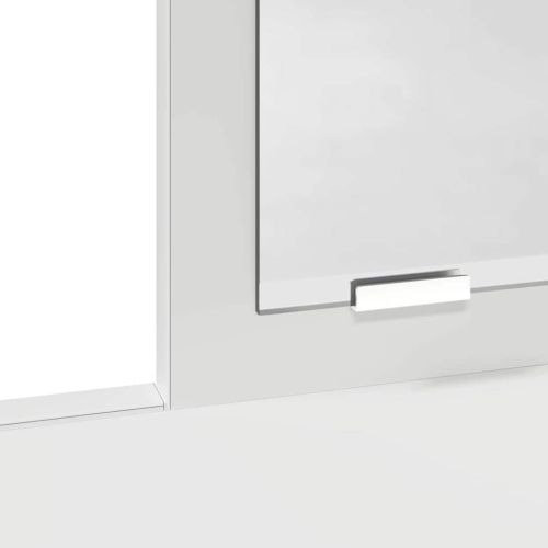 Тоалетка с чекмедже Бяло 100 x 41 x 140 см Инженерно дърво