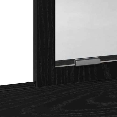 Тоалетка с рафт Черния дъб 100 x 41 x 140 см Инженерно дърво