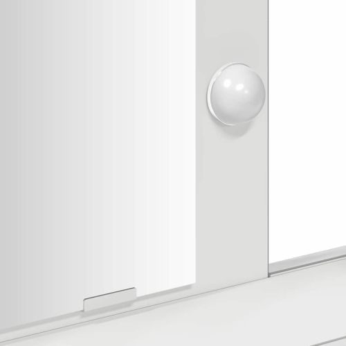 Тоалетка с чекмедже Бяло 100 x 41 x 140 см Инженерно дърво