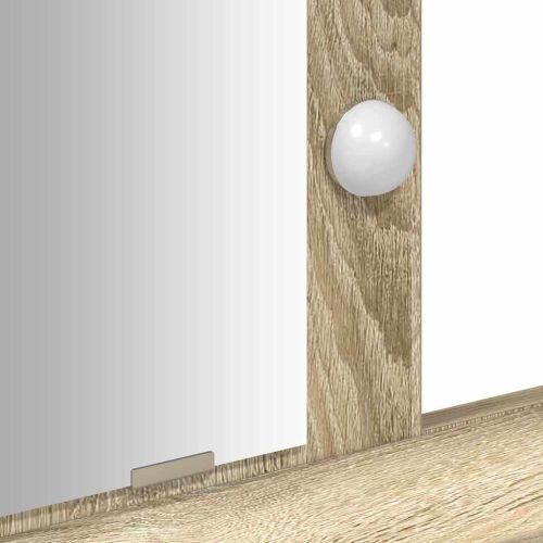 Тоалетка с чекмедже Кафяво 100 x 41 x 140 см Инженерно дърво