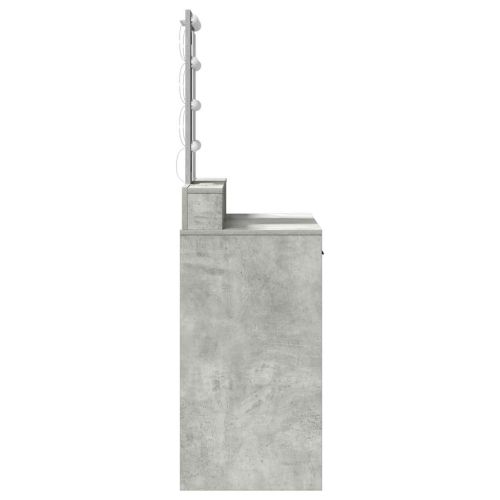 Тоалетка с чекмедже Сив 100 x 41 x 140 см Инженерно дърво