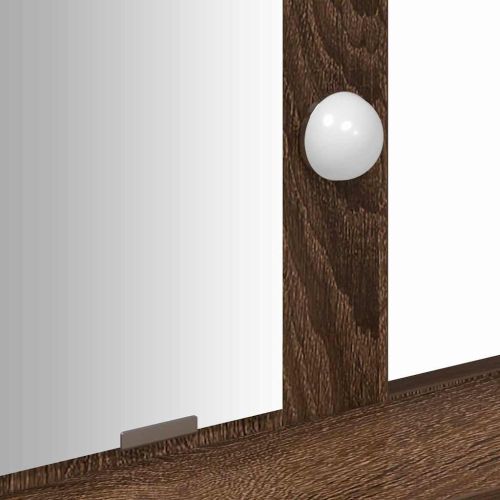 Тоалетка с чекмедже Кафяво 100 x 41 x 140 см Инженерно дърво