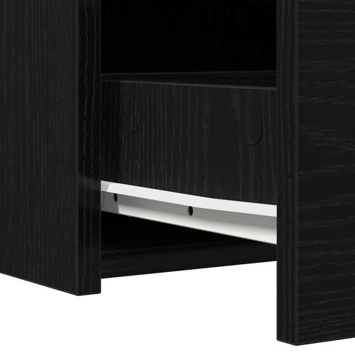 Тоалетка с чекмедже Черно 60 x 40 x 70 см Инженерно дърво