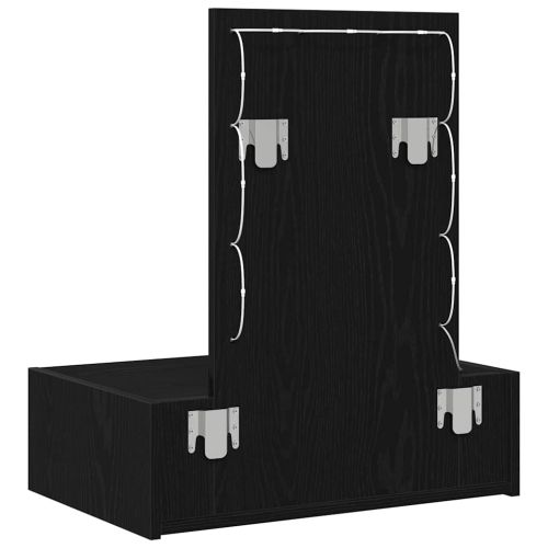 Тоалетка Черно 60 x 40 x 70 см Инженерна дървесина