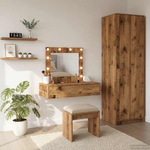 Тоалетка с чекмедже Кафяво 83 x 40 x 70 см Инженерно дърво