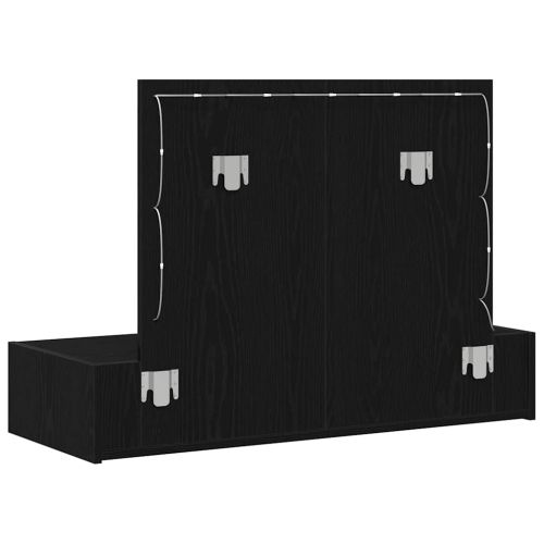 Тоалетка с чекмедже Черно 100 x 40 x 70 см Инженерно дърво