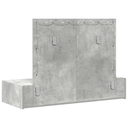 Тоалетка с чекмедже Сив 100 x 40 x 70 см Инженерно дърво