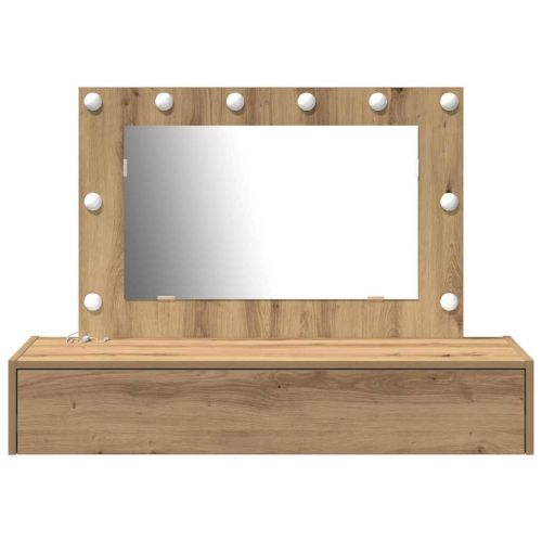 Тоалетка с чекмедже Кафяво 100 x 40 x 70 см Инженерно дърво