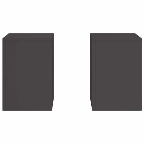 Стойка за растения 2 pcs Черно 24 x 24 x 35 см Стомана