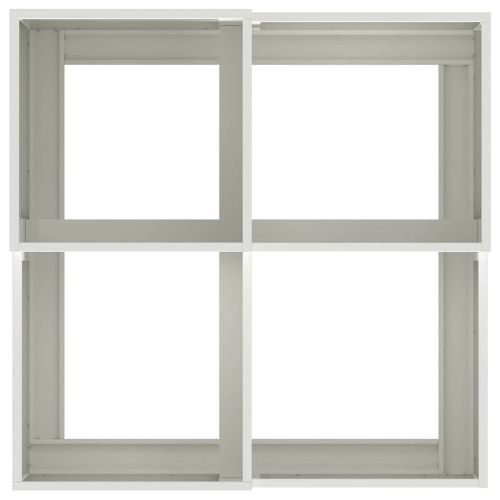 Градинска саксия Бяло 80 x 80 x 48 см Стомана