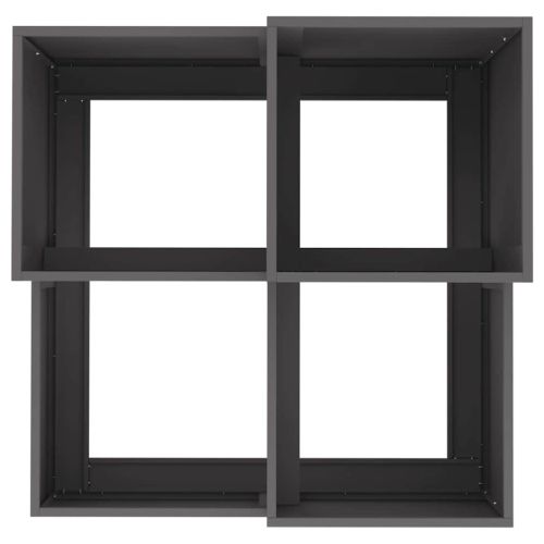 Градинска саксия Черно 100 x 100 x 60 см Стомана