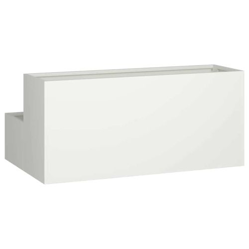 Градинска саксия Бяло 100 x 60 x 45 см