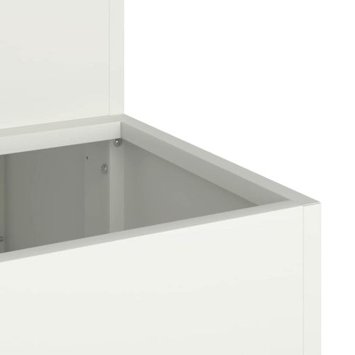 Градинска саксия Бяло 100 x 60 x 45 см