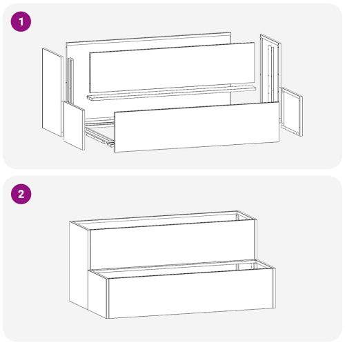 Градинска саксия Ръждясало 100 x 60 x 45 см Патинираща стомана