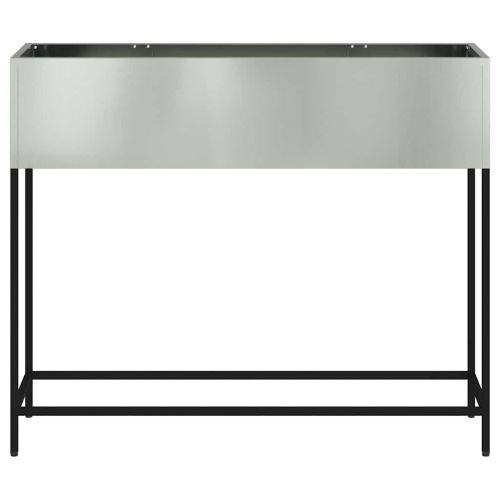 Повдигната градинска саксия Сребрист 100 x 26 x 82 см