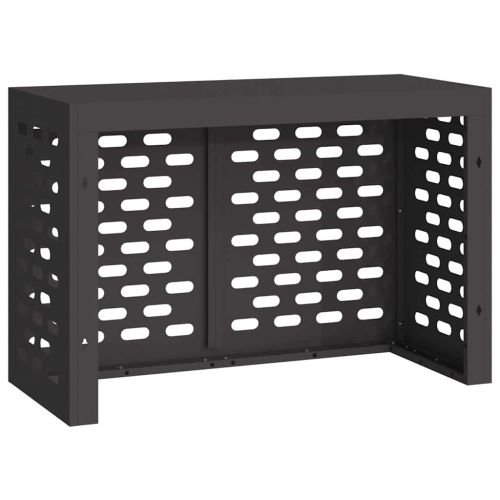 Покритие за климатик Черно 90 x 40 x 60 см Стомана