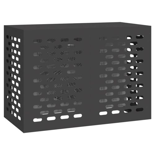 Покритие за климатик Черно 100 x 50 x 70 cm Стомана