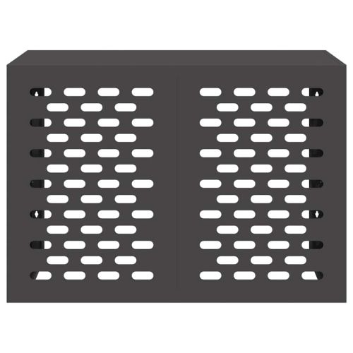 Покритие за климатик Черно 100 x 50 x 70 cm Стомана