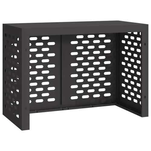 Покритие за климатик Черно 100 x 50 x 70 cm Стомана