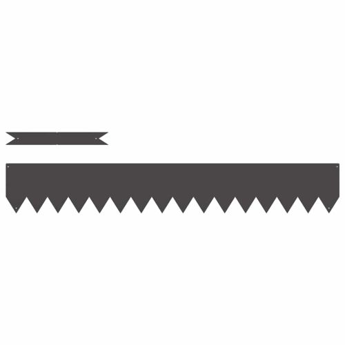 Ограда за трева 20 pcs Черно 100 x 0.05 x 20 см