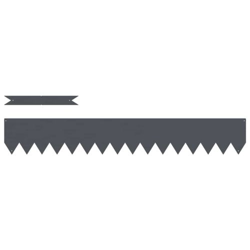 Ограда за трева 30 pcs Антрацит 100 x 0.05 x 20 см