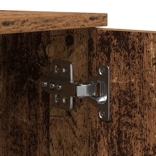 Шкаф за съхранение 2 pcs Старо дърво 127 x 41 x 40 см