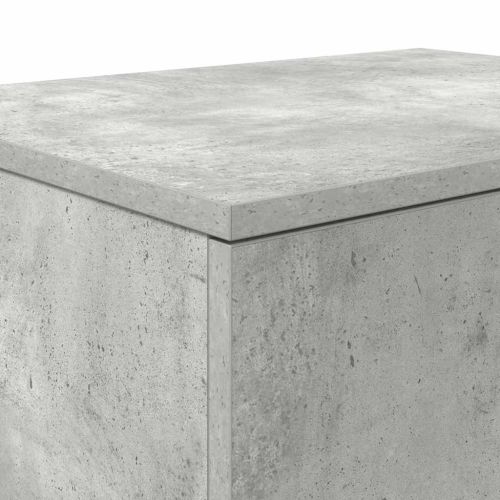 Шкаф за съхранение 2 pcs Циментено сиво 118 x 41 x 40 см