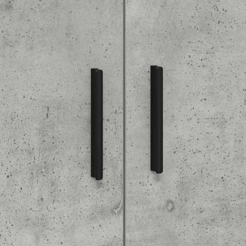 Шкаф за съхранение 2 pcs Циментено сиво 118 x 41 x 40 см