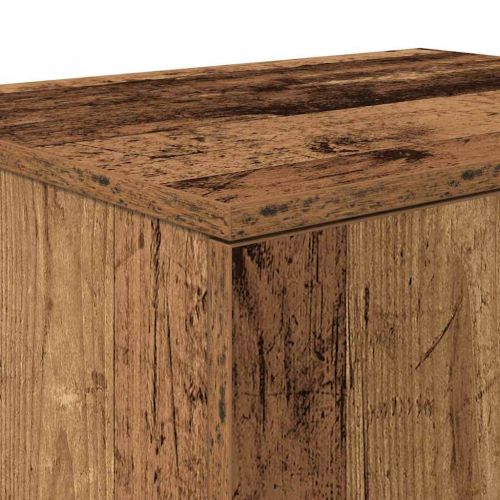 Шкаф за съхранение 2 pcs Старо дърво 118 x 41 x 40 см