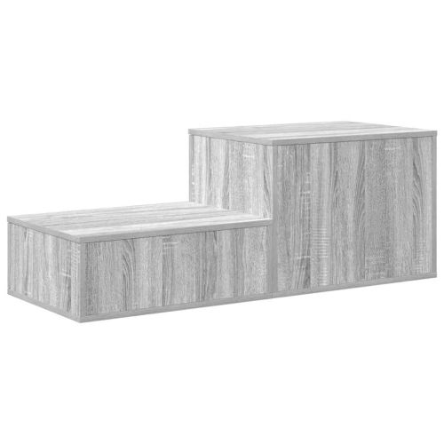 Шкаф за съхранение 2 pcs Сив Сонома 108 x 41 x 40 см