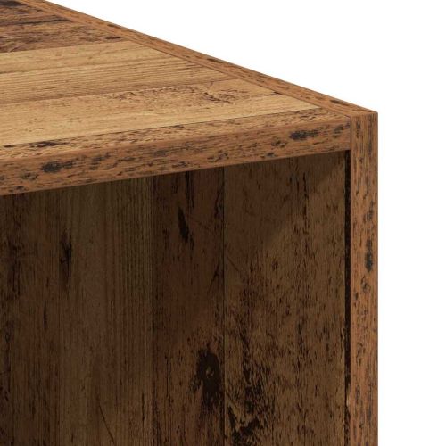 Библиотека с чекмедже Старо дърво 30 x 42.4 x 185.2 см