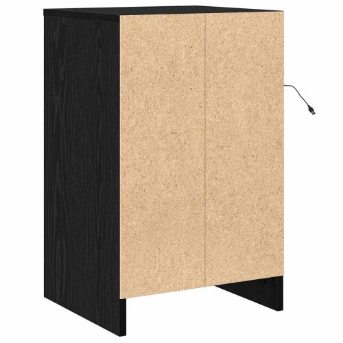 Нощен шкаф Черния дъб 38 x 34 x 61 см Инженерно дърво