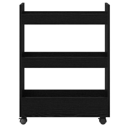 Тесен Тролей за Съхранение Черния дъб 60 x 22 x 80 см