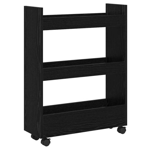 Тесен Тролей за Съхранение Черния дъб 60 x 22 x 80 см