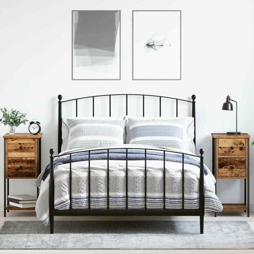 Нощен шкаф 2 pcs Старо дърво 32 x 42 x 70 см Инженерно дърво