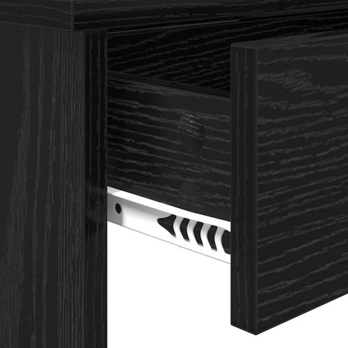 Облекателна маса с огледало с рафт Черния дъб 96 x 39 x 142 см