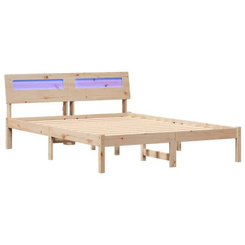 Рамка за легло Кафяво 120 x 200 cm Солидно борово дърво