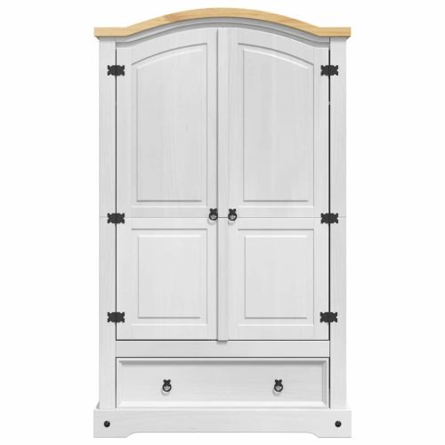 Гардероб Corona Бяло 101 x 52 x 170 см Солидно борово дърво