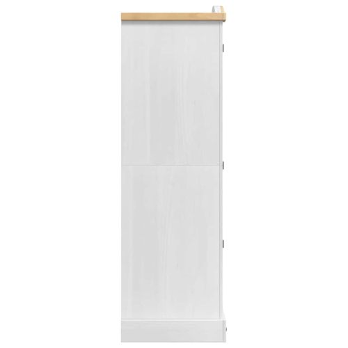 Гардероб Corona Бяло 101 x 52 x 170 см Солидно борово дърво