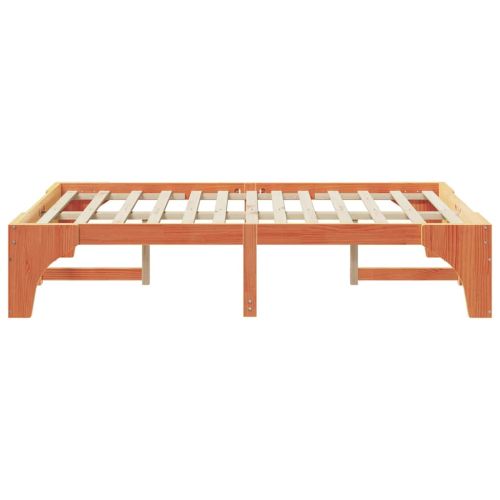 Рамка за легло Кафяво 120 x 200 cm Солидно борово дърво