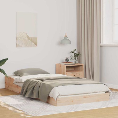 Рамка за легло Естествен 80 x 210 cm Солидно борово дърво