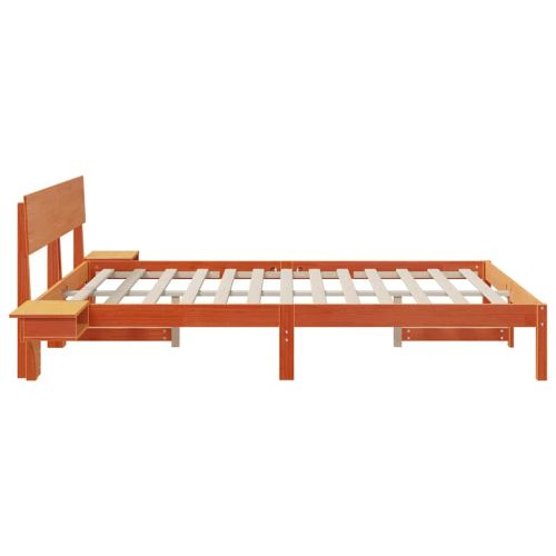 Рамка за легло с таблото Кафяво с восъчно покритие 150 x 200 cm